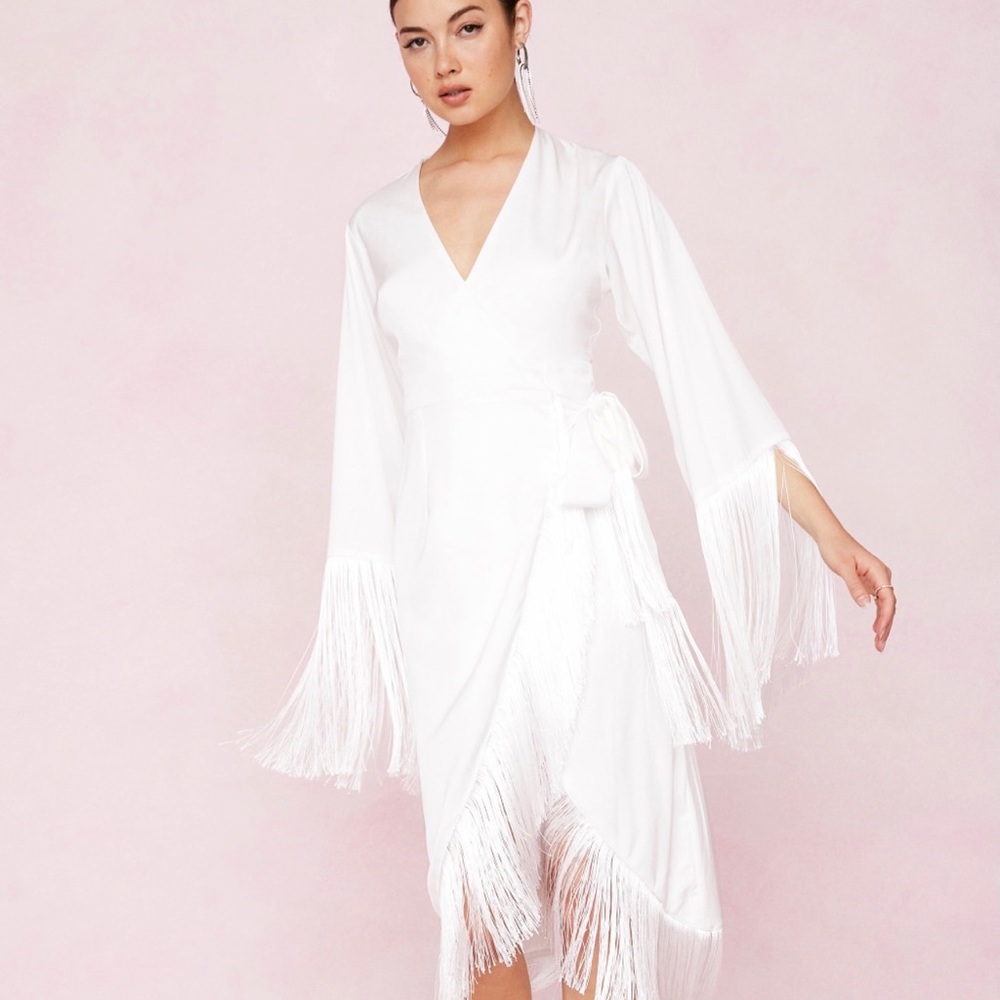 Nasty gal fringe dress.